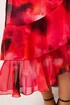 Star By Julien Macdonald Red Blurred Floral Tiered Wrap Dress - 16 Image 4