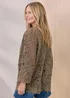 Cotton Traders Mid Khaki Crochet Cardigan - 14-16 Image 3