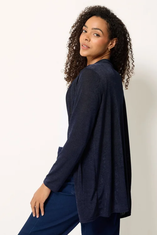 M&Co Navy Blue Cardigan - 18-20 Image 3