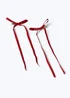 Flitzy 2pk Red Long Tail Bows - One Size Image 2