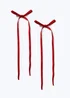 Flitzy 2pk Red Long Tail Bows - One Size Image 1