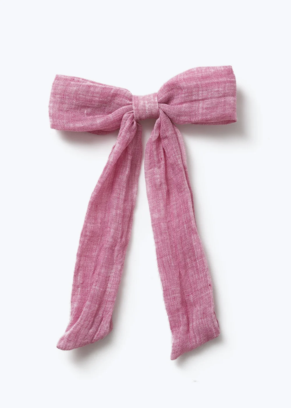 Flitzy Pink Cloth Bow Clip - One Size Image 1