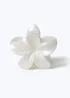 Muse White Pearlescent Hibiscus Flower Clip - One Size Image 1