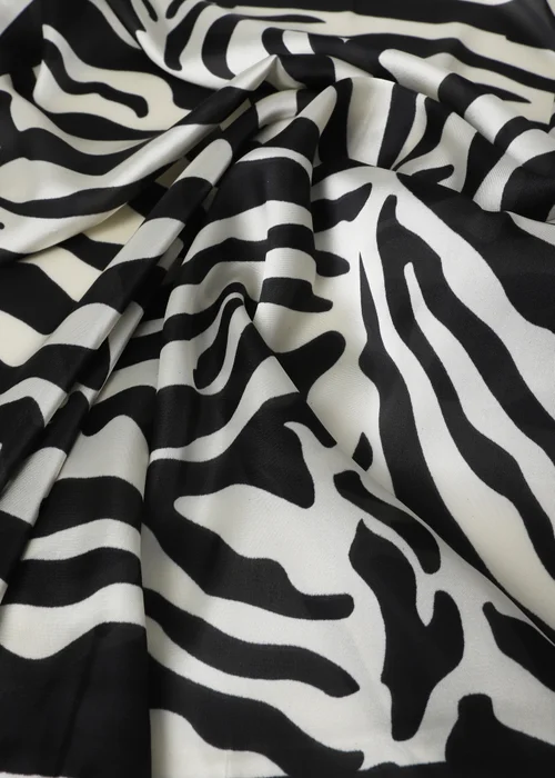 Muse Black Zebra Print Scarf - One Size Image 2