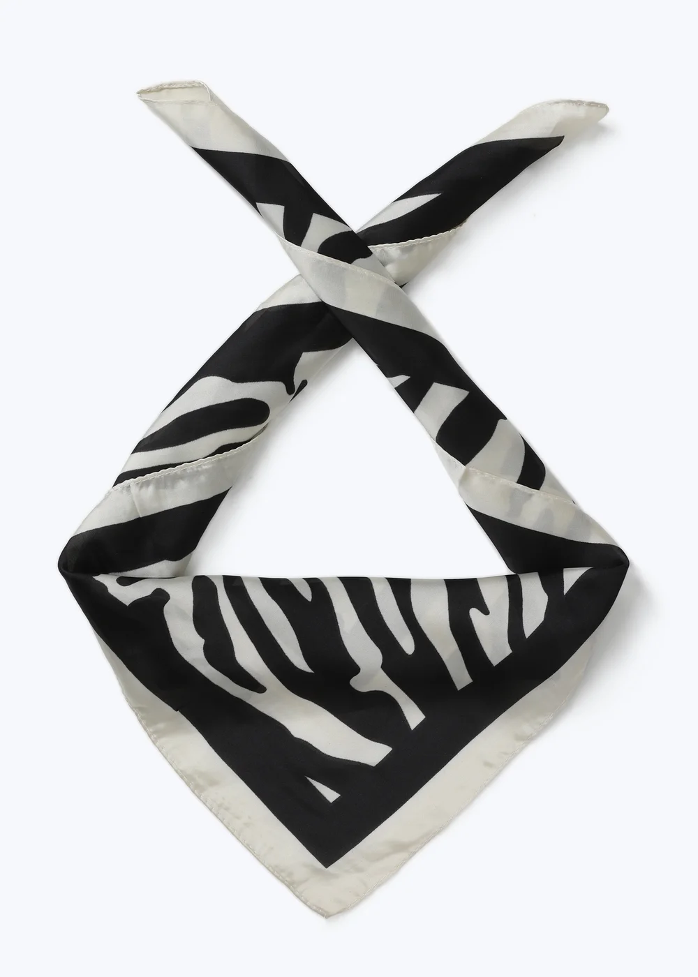 Muse Black Zebra Print Scarf - One Size Image 1