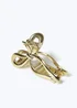 Muse Gold Bow Claw Clip - One Size Image 2