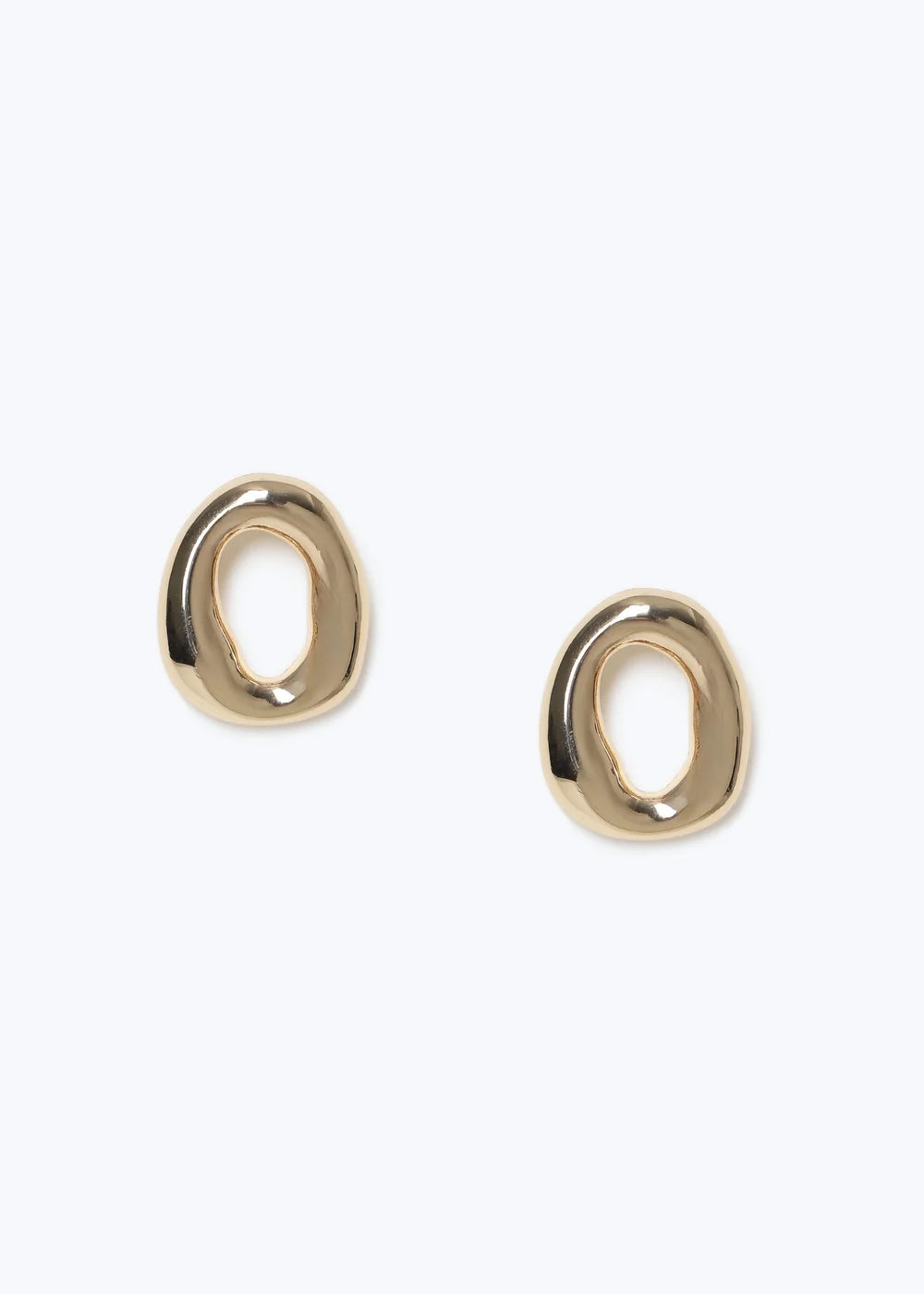 Muse Gold Open Circle Stud Earrings - One Size Image 1