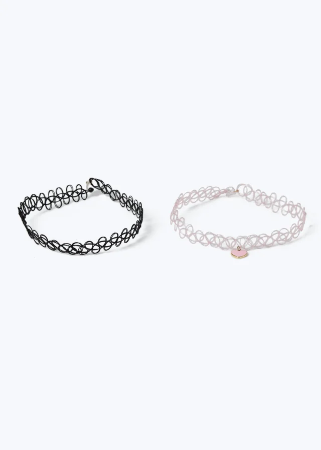 Flitzy 2pk Heart Choker Pack Multi
