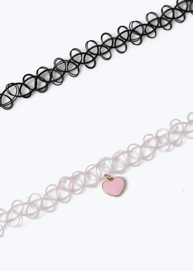 Flitzy 2pk Heart Choker Pack Multi