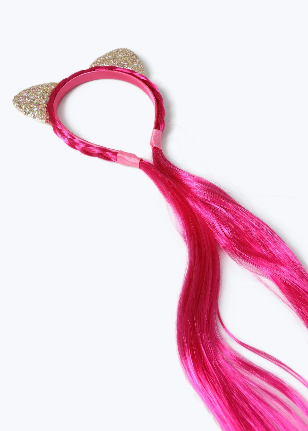 Flitzy Pink Cat Fake Hair Pink - One Size Image 2
