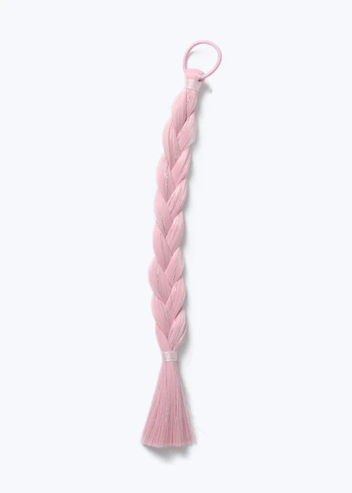 Flitzy Pink Braid Fake Hair Pink - One Size Image 1
