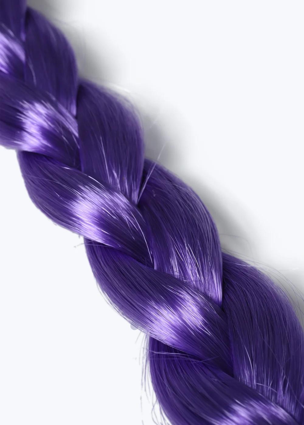 Flitzy Purple Braid Fake Hair Purple - One Size Image 2