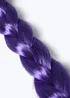 Flitzy Purple Braid Fake Hair Purple - One Size Image 2