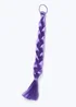 Flitzy Purple Braid Fake Hair Purple - One Size Image 1