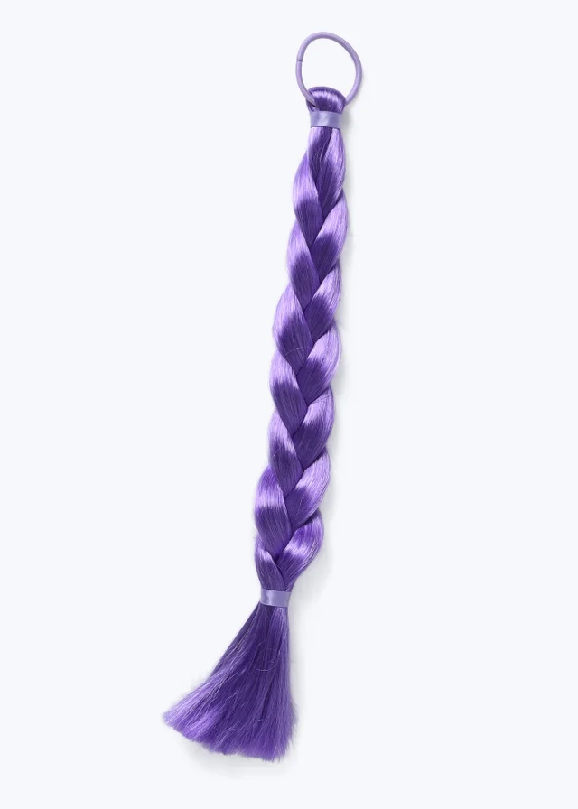 Flitzy Purple Braid Fake Hair Purple