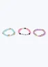 Flitzy 3pk Beaded Bracelets Multi - One Size Image 2