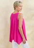 Cotton Traders Fuchsia Sleeveless Drapey Top Fuchsia - 18-20 Image 3