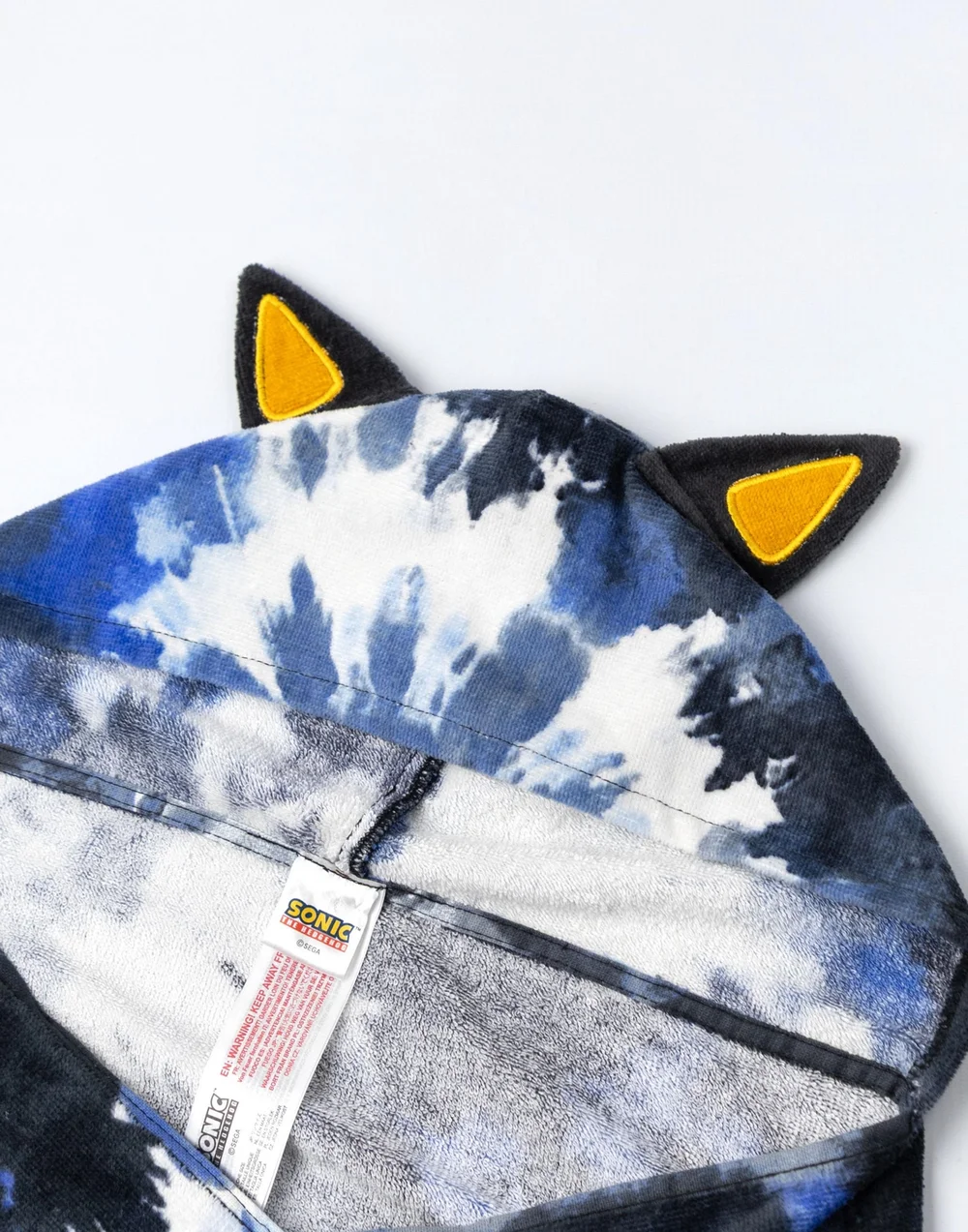 Vanilla Underground Sonic The Hedgehog Boys Black Shadow Poncho Towel (One Size) - One Size Image 5