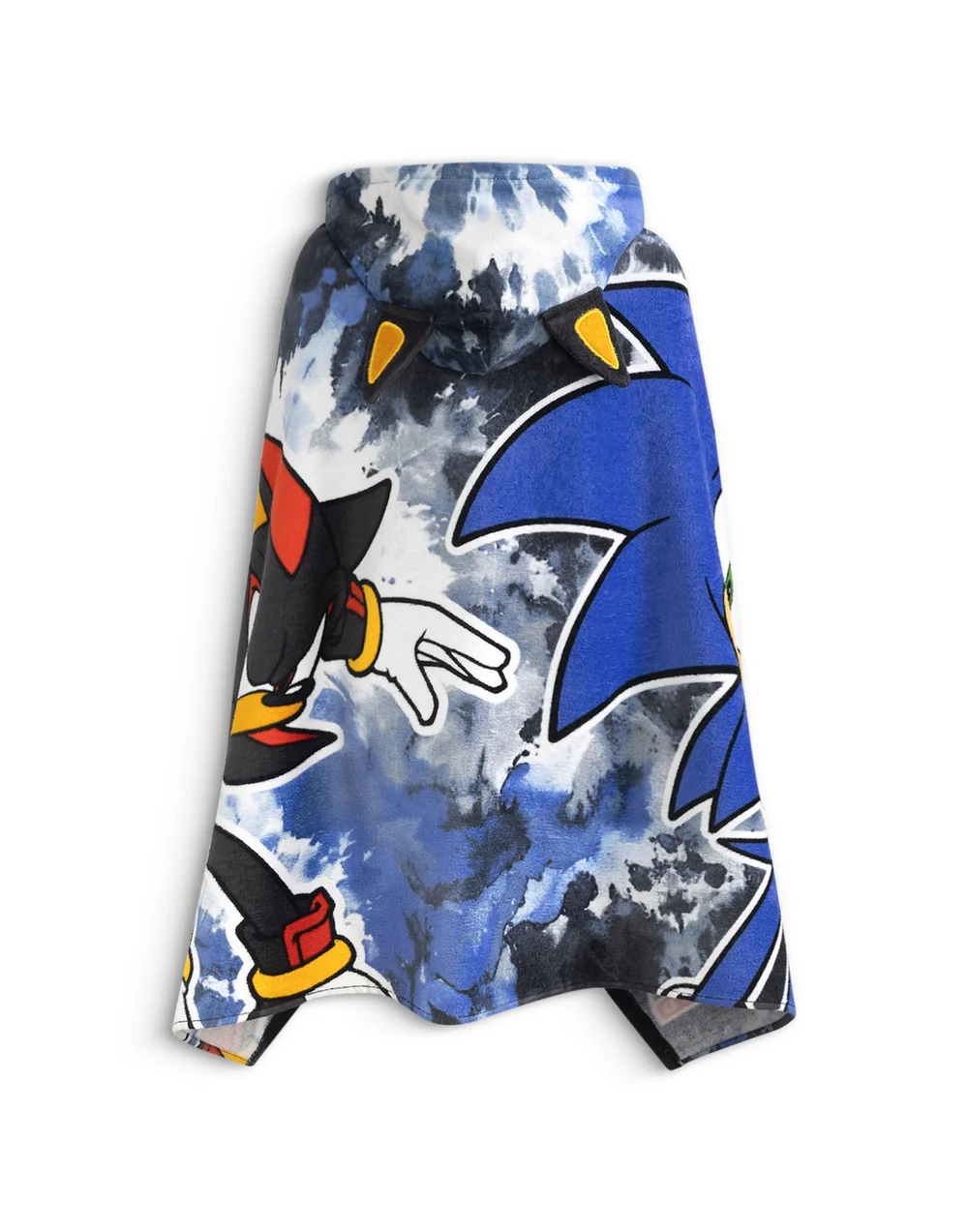 Vanilla Underground Sonic The Hedgehog Boys Black Shadow Poncho Towel (One Size) - One Size Image 2