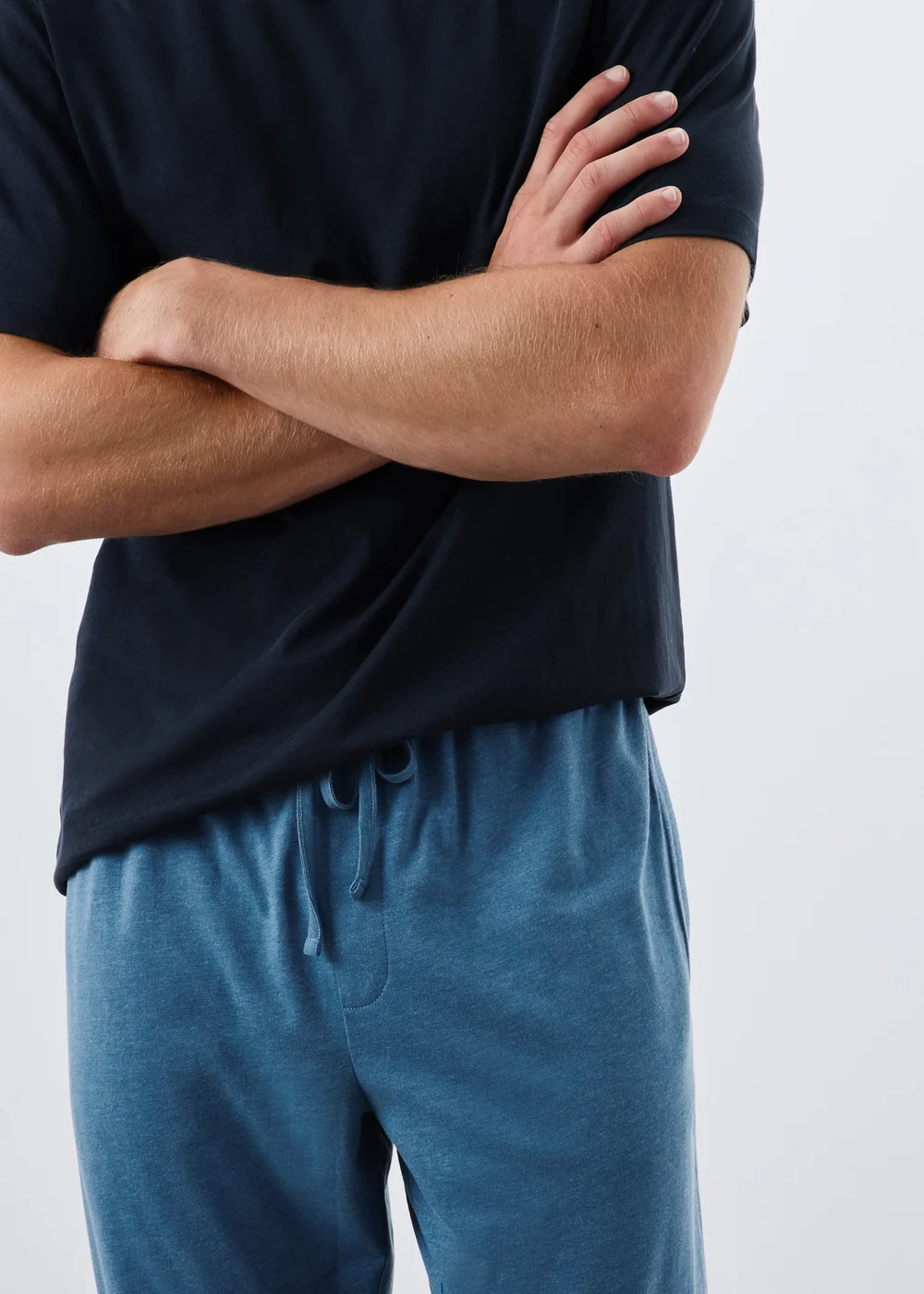 Blue Basic Long Pyjama Set - XS Image 2