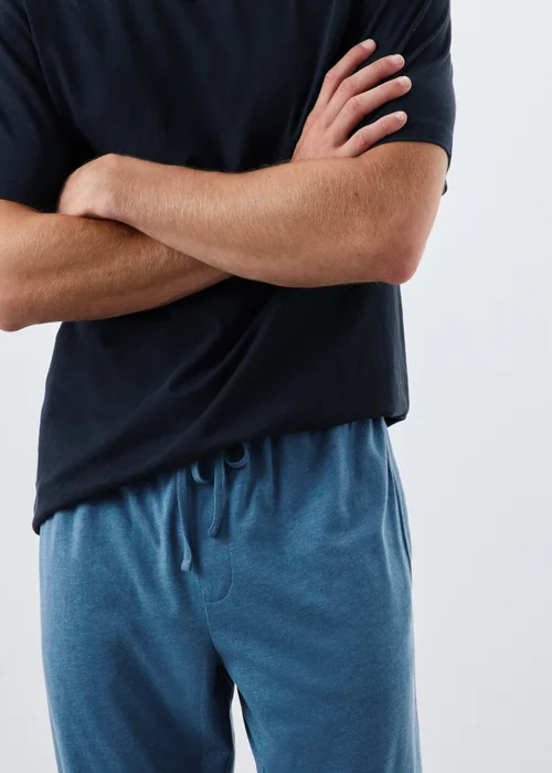 Blue Basic Long Pyjama Set - XS Image 2