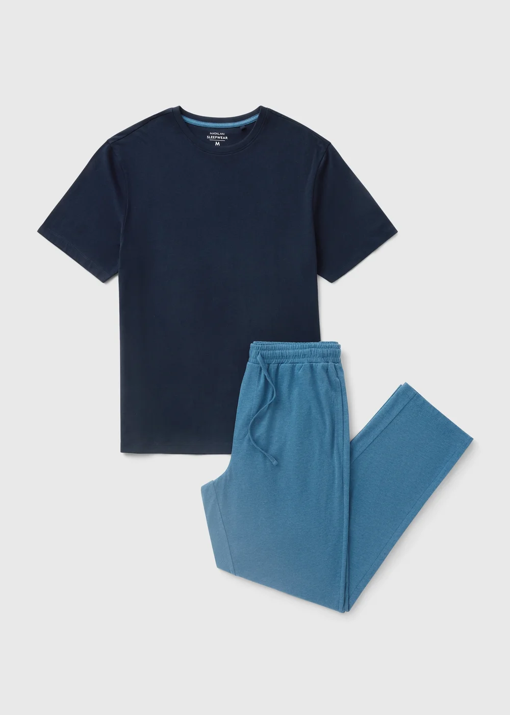 Blue Basic Long Pyjama Set - XS Image 3