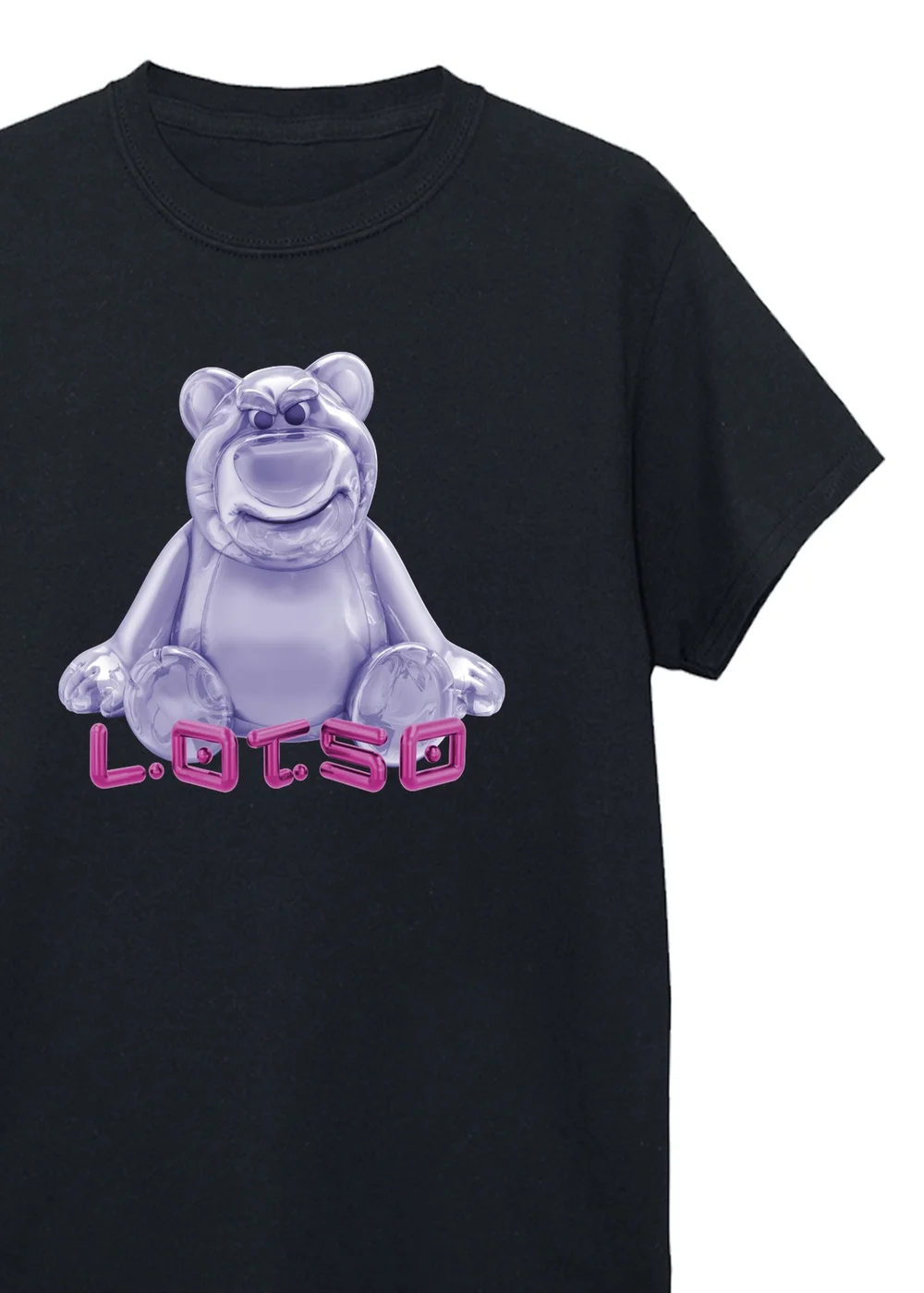Ada & Ted Disney Toy Story Lotso Metal Balloon Girls Black Graphic T-Shirt (3-13 Years) - 12-13 yrs Image 2