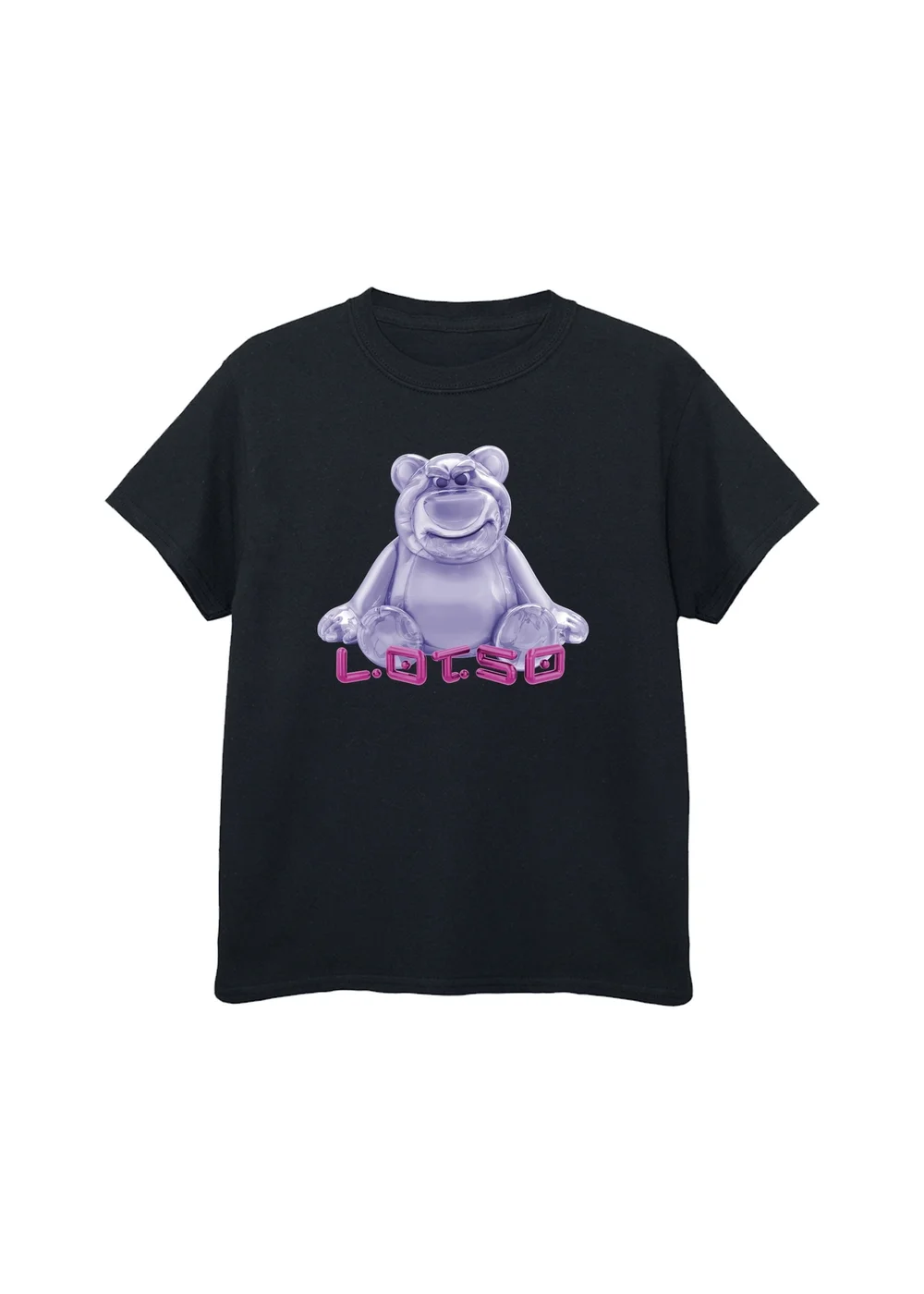 Ada & Ted Disney Toy Story Lotso Metal Balloon Girls Black Graphic T-Shirt (3-13 Years) - 12-13 yrs Image 1