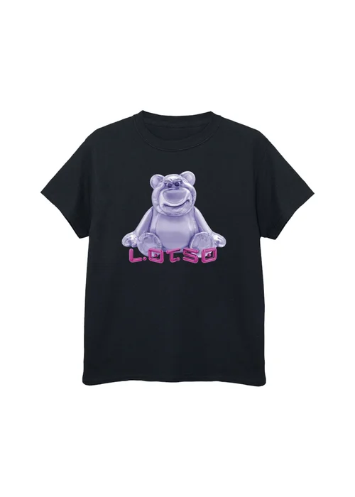 Ada & Ted Disney Toy Story Lotso Metal Balloon Girls Black Graphic T-Shirt (3-13 Years) - 12-13 yrs Image 1