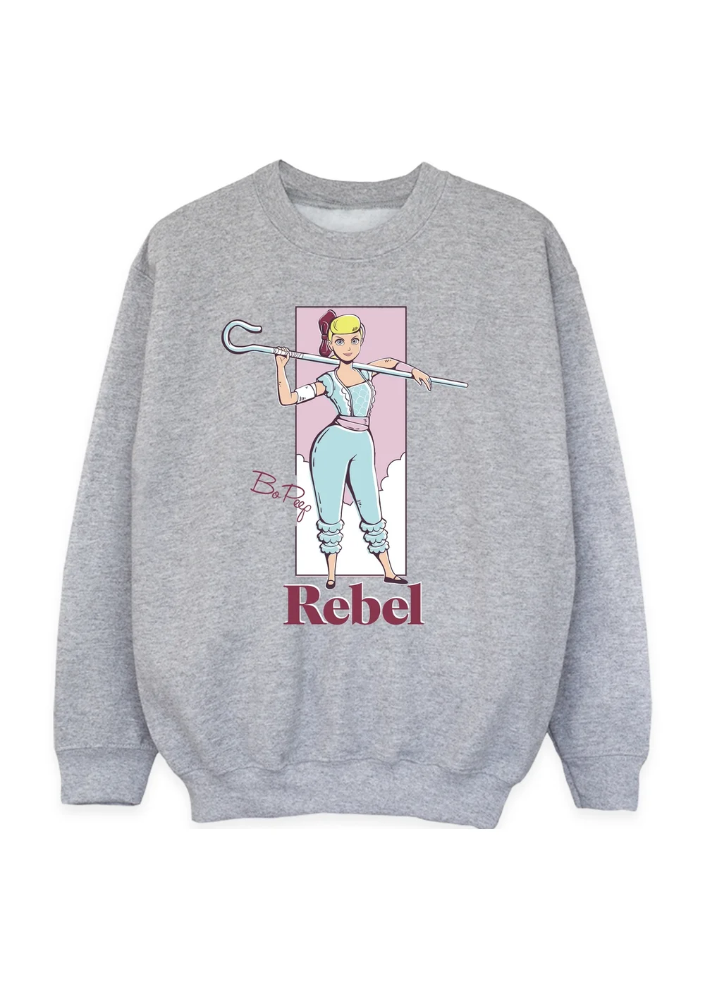 Ada & Ted Disney Toy Story Bo Peep Rebel Girls Grey Graphic Sweatshirt (3-13 Years) - 12-13 yrs Image 1