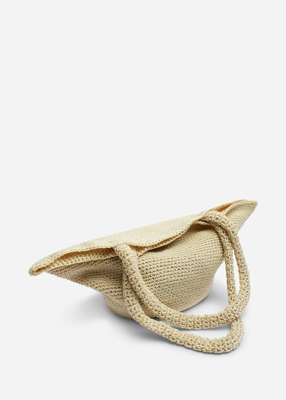 Where's That From Elowen Cream Mesh Shopper Shoulder Bag - One Size Image 4