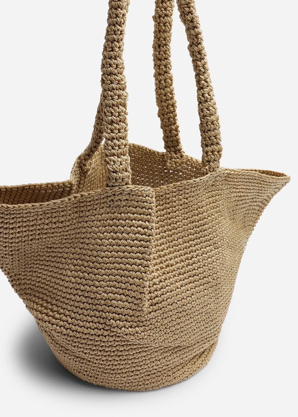 Where's That From Elowen Tan Mesh Shopper Shoulder Bag - One Size Image 2