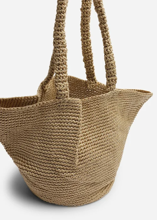 Where's That From Elowen Tan Mesh Shopper Shoulder Bag - One Size Image 2