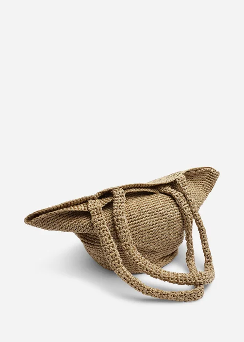 Where's That From Elowen Tan Mesh Shopper Shoulder Bag - One Size Image 4