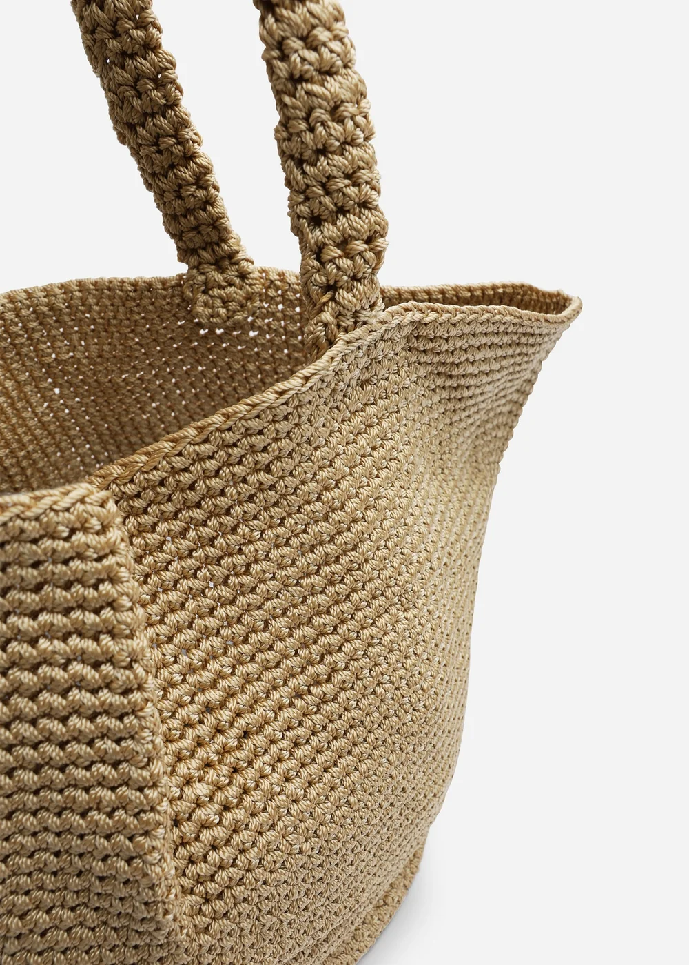 Where's That From Elowen Tan Mesh Shopper Shoulder Bag - One Size Image 3