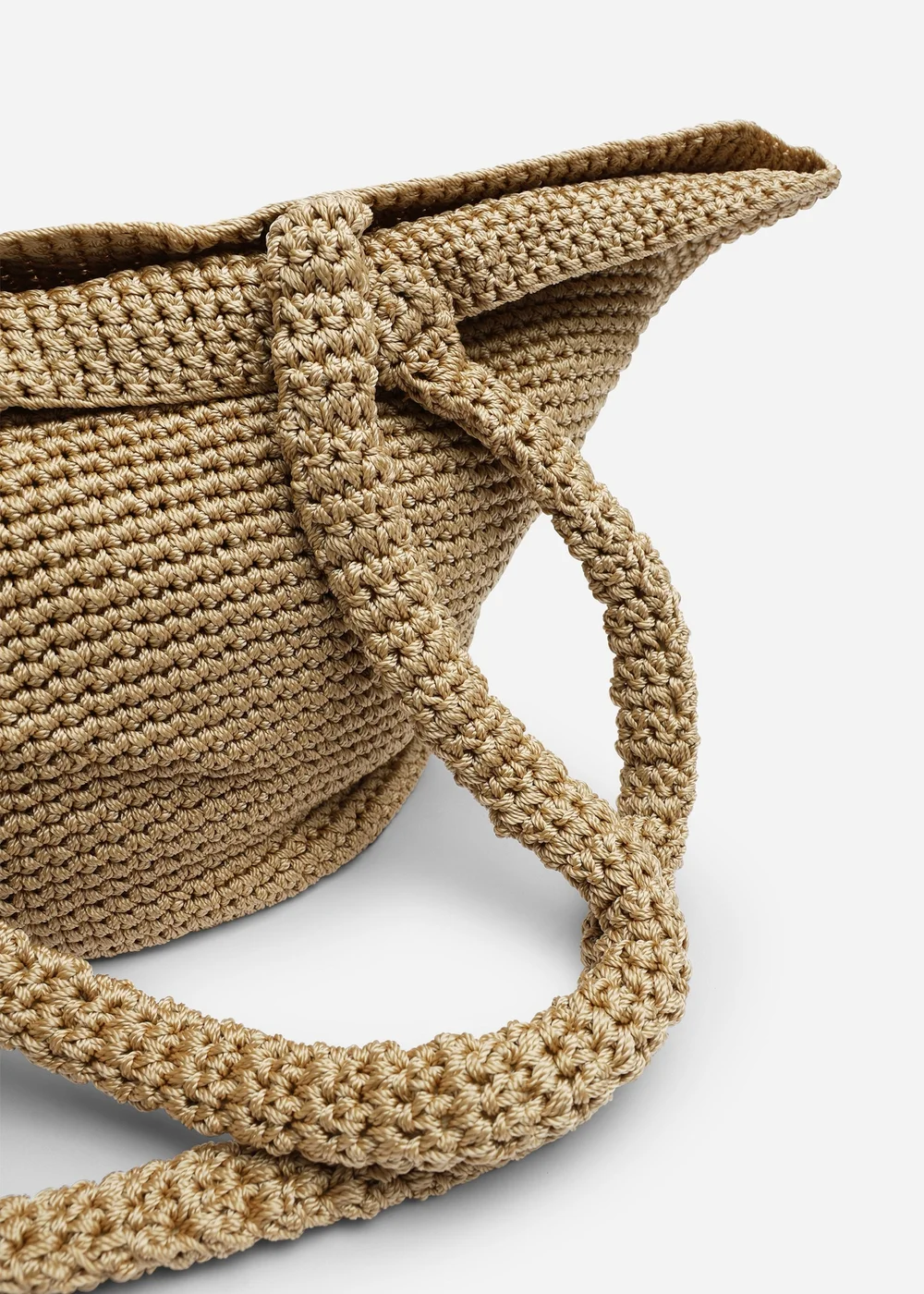 Where's That From Elowen Tan Mesh Shopper Shoulder Bag - One Size Image 5