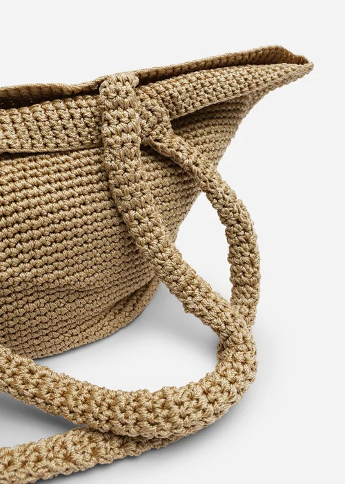 Where's That From Elowen Tan Mesh Shopper Shoulder Bag - One Size Image 5
