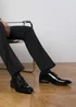 Where's That From Nick Black Oxford Wide Fit Lace Up Work Dress Shoes - 9 Image 4