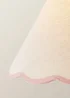 ValueLights Bobble Pink Floor Lamp with Pink Trim Scallop Shade - One Size Image 4