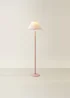ValueLights Bobble Pink Floor Lamp with Pink Trim Scallop Shade - One Size Image 2