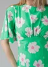 Influence Green Floral Short Sleeve Midaxi Dress - 12 Image 3