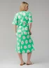 Influence Green Floral Short Sleeve Midaxi Dress - 12 Image 2