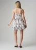 Wednesday’s Girl White Cotton Tie Front Ruffle Hem Cami Dress - M Image 2