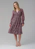 Influence Black Long Puff Sleeve Midi Wrap Dress - 14 Image 4