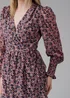 Influence Black Long Puff Sleeve Midi Wrap Dress - 14 Image 3