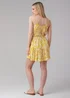 Influence Yellow Sleeveless Tie-Front Tiered Mini Dress - 10 Image 2