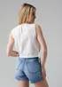 Influence White Sleeveless Round Neck Tie Side Shell Top - 8 Image 2