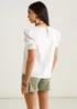 Gini London Cream Broderie Anglaise Puff Sleeves Top - 8 Image 2