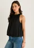 Gini London Black Puff Ball Round Neck Sleeveless Top - L/XL Image 4
