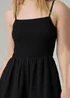 Wednesday’s Girl Black Shirred Bodice Strappy Square Neck Playsuit - 12 Image 3